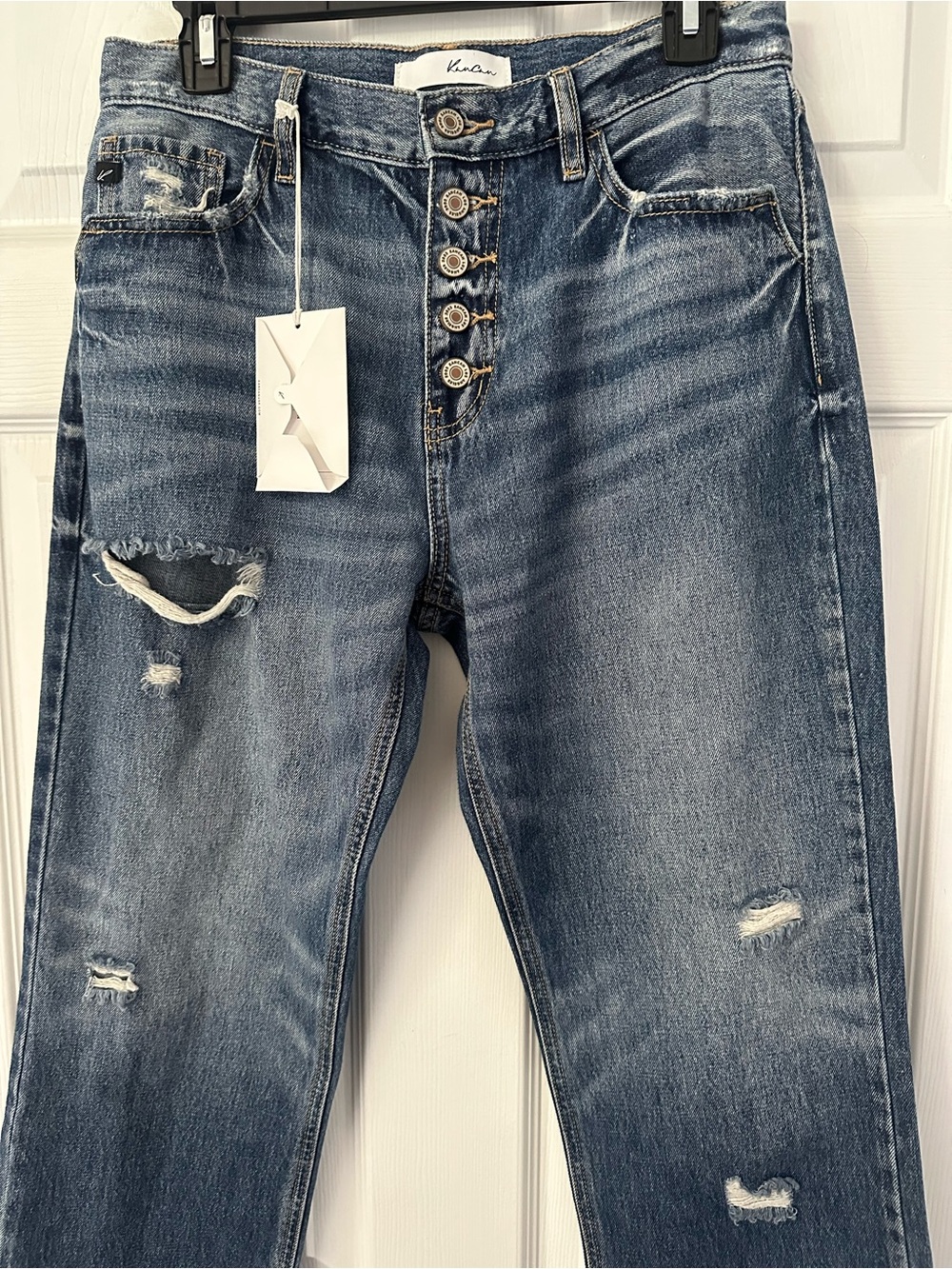 Kancan High Rise Buttonfly Straight Fit Size 27 - Picture 3 of 4